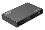 DIGITUS DS-55339 HDMI Splitter 1x2 – Eingang: 1-Port/Ausgang: 2-Port – UHD 8K/60 Hz HDTV: 7680 × 4320p – HDCP 2.3 & HDMI 2.1 – HDR, Deep Color, EDID-Umschalter – Toslink, Stereo (3,5 mm)