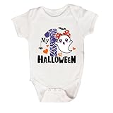 Generisch Mein 1. Halloween-Babykostüm, Baumwolle, kurzärmelig Langarm Body Set Junge (F, 18-24 Months)