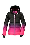 killtec Mädchen Skijacke/Ski-Steppjacke mit Kapuze und Schneefang KSW 330 GRLS SKI QLTD JCKT, pink, 140, 42469-000