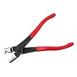 Housoutil Klemme klemmzange grimpzange greifzange gripzangen Auto Reparatur Werkzeug Schlauchschelle Crimpen Rohr schwenkbare Flachbandschellenzange Wasserbremssättel für Autos Stahl rot
