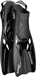CRESSI Tonga Fins Black/Black S/M - Leichte Verstellbare Kurze Flossen oder Set Kurze Flossen, perfekt zum Schnorcheln, Schwimmen, Schwarz/Schwarz, S/M (36/41), Erwachsene