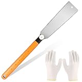 Japansäge Handsäge, Abnehmbar Handsäge 270mm, Japan Säge aus Karbonstahl, Profi Feinsäge Zugsäge, Doppelte Kante japanische Handsäge 18TPI/7-12TPI aus SK5 Karbonstahl für Querschnitt Längsschnitt