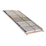 Sleepneo Lattenrost 90x200 cm - 28 Latten 7-Zonen Lattenrost Traglast ca. 150 Kg Birkenschichtholz Selbstmontage Made in Germany