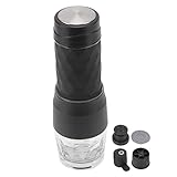 Vitdipy Tragbare Kaffeemaschine, kompakte Größe, tragbare Handpress-Kaffeemaschine, Mini-Kaffeepulver-Kapselbereiter-Set für Outdoor-Autos