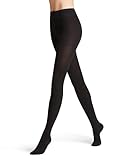 FALKE Damen Strumpfhose Family W TI nachhaltige Baumwolle einfarbig 1 Stück, Schwarz (Black 3009) neu - umweltfreundlich, 40-42
