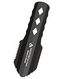 Ultraleichter Grabspaten für Rucksackreisen aus Aluminium, kleines Multitool mit längerem Griff, unverzichtbar für Wandern, Camping und Überlebenstaschen, 1 Stück, Schwarz