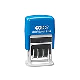 Colop 1452000200 Datumstempel MiniDater S 120 19 x 4 mm Kissen schwarz