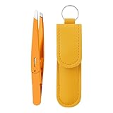 Acunny Pinzette für Männer | Gesichtshaarzange aus Edelstahl, schräges Kinn, für Frauen und Männer, Schönheit, Augenbrauen, Kinn, Wimpern, Gesicht, Tasche auf Reisen