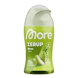 MORE Zerup, Birne, 65 ml, für bis zu 8 l Fertiggetränk, zuckerfreier Sirup mit echten Fruchtextrakten, vegan, zero Kalorien - made in Germany