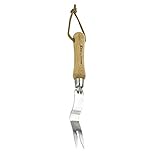Kent & Stowe Hand Wurzelstecher – Unkrautstecher aus Edelstahl für Gras- und Erdflächen, Unkrautentferner mit Stiel aus Eschenholz, Länge: 30 cm