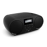 Philips TAZ5000 Multifunktions-CD-Spieler mit FM-Radio, Bluetooth 5.4, USB, Batterie/Netzstrom, Dynamic Bass, recycelte Materialien und 3,5 mm Kopfhörerbuchse