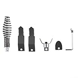 Besttoolifes 5 Stück Abflussschlange Sanitärschlange Kanalisation Schlange Rohrleitung Dredge Gerät Federbohrer Maschine Adapter Gelenkverbinder, effizientes Rohrreinigungswerkzeug (2 Sets)