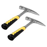 Cusstally 2 x Geologische Erkundung Hammer Mineralspitze Erkundung Geologie Hammer Werkzeug Hand Spitzmund