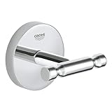GROHE Bau Cosmopolitan - Bademantelhaken (Metall, Verdeckte Befestigung, langlebige Oberfläche), chrom, 40461001
