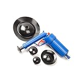 CRILSTYLEO Hochdruck Luftablass Für Toilette Badewanne Waschbecken Und Rohrreinigung Druckpumpenkolben Blau Für Effektive Kanalisation Reinigung