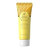 Handcreme Für Sehr Trockene Hände Peel Off Deep Moisturizing Milk Peel Off Hand Wax Feuchtigkeitsspendendes Peeling für Hände Füße, nährend aufhellend, für Frauen raue Haut, 100 (Yellow, 15.6x6.28cm)
