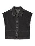NAME IT Mädchen Nkflulu DNM Vest 4402-nw S Weste, Black Denim, 134