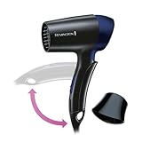 Remington Haartrockner [extrem klein & klappbar] On The Go (1400 W, weltweite Spannungsanpassung 120/220-240V, Stylingdüse, 2 kombinierte Heiz- & Gebläsestufen) Reisehaartrockner D2400