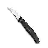 Victorinox, 6.7503, Swiss Classic, Tourniermesser, Extra scharfe Klinge, mit geradem Schliff, robuster Kunststoff-Griff, Schwarz, Made in Switzerland, Spülmaschinengeeignet