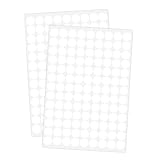 Ouzoustate 2340 Stück weiße Kreis-Punkt-Aufkleber, 1,27 cm, runde Aufkleber, farbige Codierungsetiketten, Hof, Garage, Verkaufspreisaufkleber