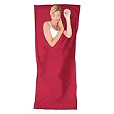 Schlafsack-Futter – schmutzabweisender Schlafsack – leichtes Reisebettlaken | Ultraleichtes Reisebetttuch, extra groß, weicher und strapazierfähiger Stoff, für Rucksackreisen, Picknicks, Wandern