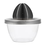 ERINGOGO Manuelle Saftpresse Edelstahl 304 Kompakter Multifunktionaler Entsafter mit Großem Fassungsvermögen Tragbare Handpresse für Zuhause Café und Restaurant