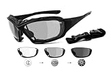 CHILLOUT RIDER® | SELBSTTÖNEND | Motorradbrille, Motorrad Sonnenbrille, Bikerbrille, Multifunktionsbrille | beschlagfrei, windabweisend | inkl. Brillenclip | Bügel/Band & Polster wechselbar