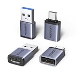 UGREEN USB C Adapter 10Gbps 4 Stück, USB auf Typ C 3.2 Adapter (2 Pack) & Typ C auf A Stecker (2 Pack), USB Adapter Kompatibel mit iPhone 17 Galaxy Laptop MacBook Pro Airpods iPad PC Hub usw.