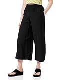 Urban Classics Damen Ladies Wide Viscose Culotte Freizeithose, Black, 3XL