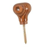 GAROZATION Griff Für Trekkingstöcke Gehstöcke Für Frauen Stockgriff Mit Gummigriff Rohrgriff Gehstockgriff Aus Holz Rohrstock Stockgriff Mit Messingspitze Stockgriff Ersatz Hölzern