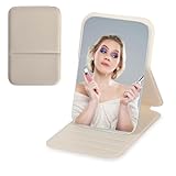 WhaleO Reisespiegel Taschenspiegel Taschenspiegel Klappbar Klappspiegel Klein Kosmetikspiegel Klein Tragbarer Super HD Spiegel,Ultradünn und Langlebig Spiegel, für Zuhause, Reisenutzung