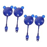 MAGICLULU 4 Stück Fahrrad Rückspiegel aus Robustem PC material Sicherer Lenker Spiegel für Scooter Laufrad Skateboard Kindgerechter Rückblick Einfach zu Reinigen Farbenfrohes Zubehör