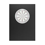KOTO - 6pcs. Dart Surround Schwarz Square, langlebige Dart wandschutz, verhindert Schäden, Eva (13,5 cm)