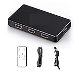 4K 60Hz Switch 3x1 5x1 Switcher Konverter Adapter mit Fernbedienung for TV MI Box3 PS3 PS4 Pro TV PC Projektor Laptop für Laptop, Fernseher, Projektor, HDTV-Display(2.0 3X1 with IR)