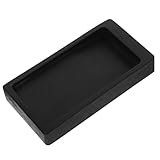 Sosoport Chinesischer Kalligraphie Tuschestein 5 Zoll Rechteckiger Naturstein Tintenfass mit Flachem Boden für Studenten und Malerei