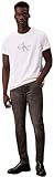 Calvin Klein Herren Jeans Hose Taper Hearst Grey Slim Fit, Grau (Hearst Grey), 30W/28L