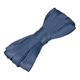 QUARKZMAN Doppelt Gefaltetes Schrägband Zum Nähen 2/5 Zoll x 5.5 Yards Satin Vorgefaltetes Kontinuierliches Band Zum Säumen Quilten Saumbindung DIY Basteln Grau Blau