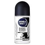 NIVEA MEN Black & White Invisible Original Deo Roll-On (50 ml), Antitranspirant mit Anti-Flecken-Formel und ohne Alkohol, Deodorant mit 72h Schutz und NIVEA MEN Pflegekomplex