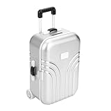 aqxreight Charmante Plastikrollkoffer für Spaß und Praktische Spielzeugspeicherlösung (Silver)