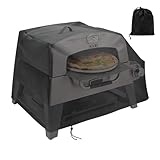 Outdoor-Pizzaofen-Abdeckung, wasserdicht, staubdicht, farbecht, schwarze Pizzaofen-Abdeckung für Terrassen, Camping
