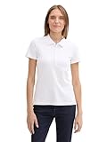 TOM TAILOR Damen 1044731 Piqueé Polo Shirt, 20000-White, Large