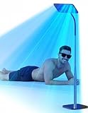 Jitesy 50W Solarium Für Zuhause mit 225 Lichttherapie-Perlen (460nm & 490nm), verstellbarem Metallständer & Timer für professionelle Bräunung zu Hause