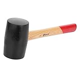 Hemobllo Gummi hammer mit Holzgriff Größer Sandpapier Holzbearbeitung Abzieher Stiletto-Hammer werkzeug fußbodenbelag montitor floored tiles Hammer mit Gummikopf Fliesenhammer Kautschukholz