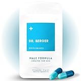 Natürliches Potenzmittel für Männer mit Maca, Tribulus & L-Arginin – Erektionshilfe & Testosteron Booster – Vyagra Alternative – 15 Kapseln – Ohne Nebenwirkungen - Male Formula von Dr. Berger