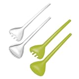 Westmark Salat-/Servierbesteck, 2-teilig, Länge: 26,6 cm, Kunststoff, Traditionell, Farbe: Grün/Klar (farbig sortiert), 20902270