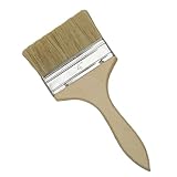 Fleckenpinsel zum Streichen von Wänden, 100 mm, Pinsel für Zaunbeizen, mit Dispersionsblockpinsel, ideal für Decken, Möbel, Wandverkleidung, Haus