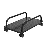 xiuling4568 Zentralprozessor Ständer CPU-Ständer, tragbar, beweglich, PC-Host-Halter, Büro-Desktop-PC-Gehäusebasis mit 4 Rollen, Gaming-PC-Halter Pc. Turmstand(Schwarz)