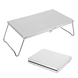 Qurygin Tragbarer Campingtisch, Leichter Camping-Beistelltisch, Stabiler Klapptisch für den Außenbereich, Camping, Picknick, Outdoor, Grillen, Strandparty