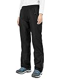 33,000ft Regenhose Damen Wasserdicht Atmungsaktive Fahrrad Überziehhose Leichte Wanderhose Winddicht Outdoor Bekleidung (Schwarz, 36)