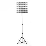 Geflochtenes Haarständer, 144 Sprossen, höhenverstellbares Rack für Haarverlängerungen mit 144 Haken, doppelseitiger Haarständer für geflochtene Haarverlängerungen mit Werkzeugen